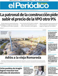 Portada El Periódico Aragón 2025-08-08