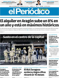 Portada El Periódico Aragón 2025-11-08