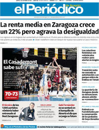 Portada El Periódico Aragón 2025-10-09