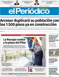Portada periódico El Periódico Aragón