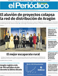 Portada El Periódico Aragón 2025-09-10