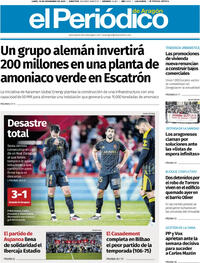 Portada El Periódico Aragón 2025-11-10