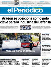 Portada El Periódico Aragón 2025-09-11