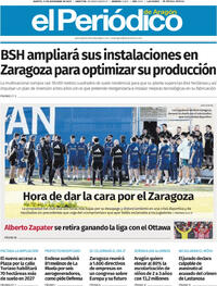 Portada El Periódico Aragón 2025-11-11