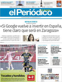 Portada El Periódico Aragón 2025-10-12