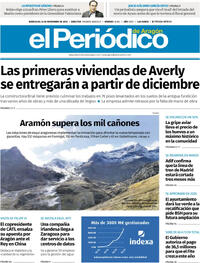 Portada El Periódico Aragón 2025-11-12