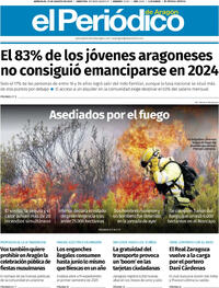 Portada periódico El Periódico Aragón