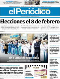 Portada El Periódico Aragón 2025-12-13