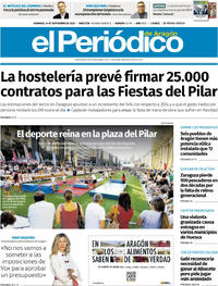 Portada El Periódico Aragón 2025-09-14