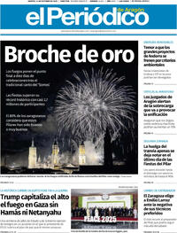 Portada El Periódico Aragón 2025-10-14