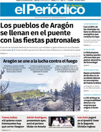 Portada El Periódico Aragón 2025-08-15