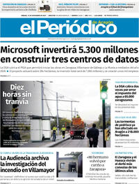 Portada El Periódico Aragón 2025-11-15