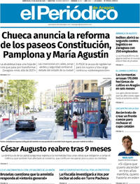 Portada El Periódico Aragón 2025-07-16