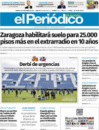 Portada El Periódico Aragón 2025-11-16