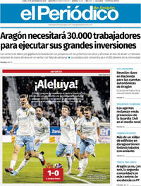 Portada El Periódico Aragón 2025-11-17