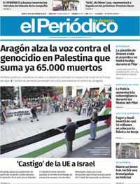 Portada El Periódico Aragón 2025-09-18