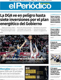 Portada El Periódico Aragón 2025-12-19