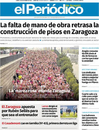 Portada El Periódico Aragón 2025-10-20