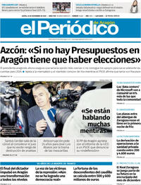 Portada El Periódico Aragón 2025-11-20