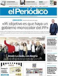 Portada El Periódico Aragón 2025-12-21