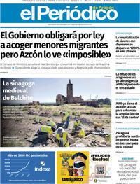 Portada El Periódico Aragón 2025-07-23
