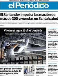 Portada El Periódico Aragón 2025-08-23