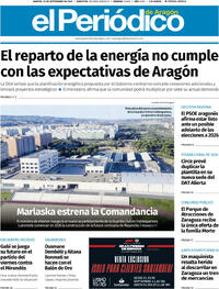 Portada El Periódico Aragón 2025-09-23