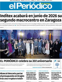 Portada El Periódico Aragón 2025-10-23