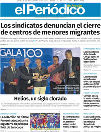 Portada El Periódico Aragón 2025-07-24