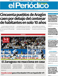Portada El Periódico Aragón 2025-08-24