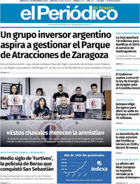 Portada El Periódico Aragón 2025-09-24