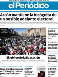 Portada El Periódico Aragón 2025-10-24