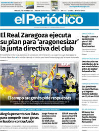 Portada El Periódico Aragón 2025-12-24