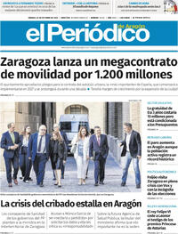 Portada El Periódico Aragón 2025-10-25