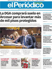 Portada El Periódico Aragón 2025-09-26