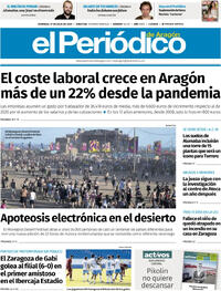 Portada El Periódico Aragón 2025-07-27