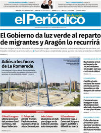 Portada El Periódico Aragón 2025-08-27