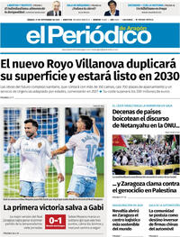 Portada El Periódico Aragón 2025-09-27