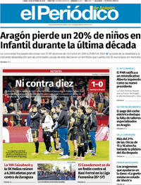 Portada El Periódico Aragón 2025-10-27