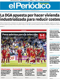 Portada El Periódico Aragón 2025-07-28
