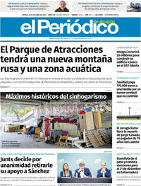 Portada El Periódico Aragón 2025-10-28