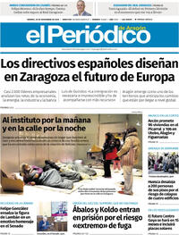 Portada El Periódico Aragón 2025-11-28