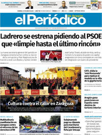 Portada El Periódico Aragón 2025-06-29