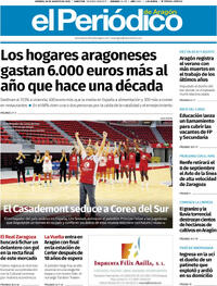 Portada El Periódico Aragón 2025-08-29
