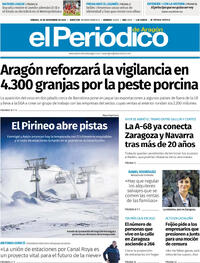 Portada El Periódico Aragón 2025-11-29