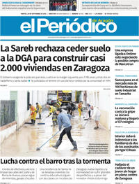 Portada El Periódico Aragón 2025-09-30