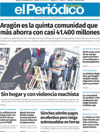 Portada El Periódico Aragón 2025-10-31
