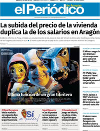 Portada El Periódico Aragón 2026-04-01
