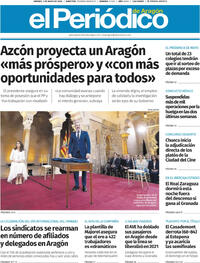Portada El Periódico Aragón 2026-05-01