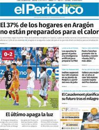 Portada El Periódico Aragón 2026-06-01